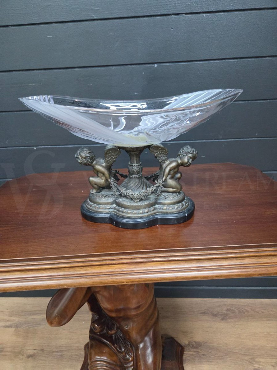 Ваза/Конфетница/Фруктовница с путти в стиле венецианского барокко