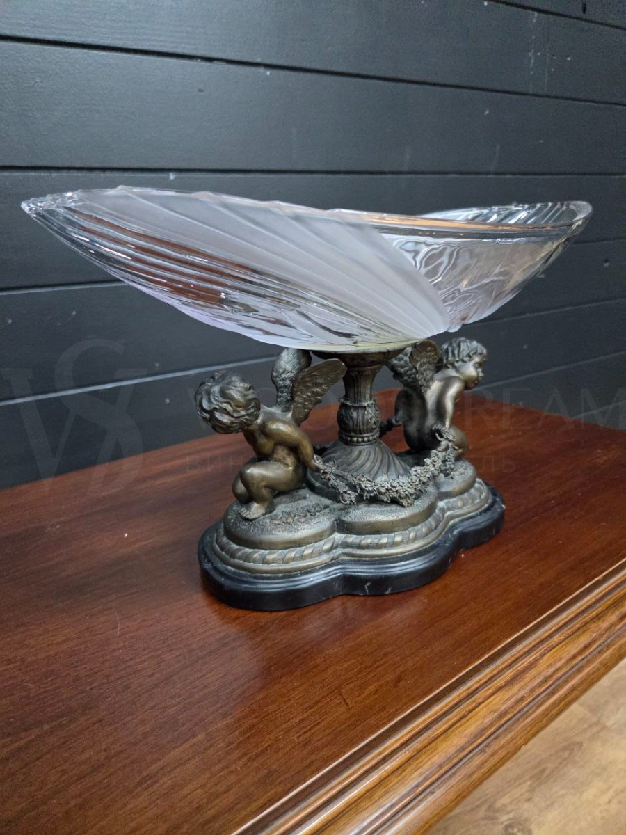 Ваза/Конфетница/Фруктовница с путти в стиле венецианского барокко