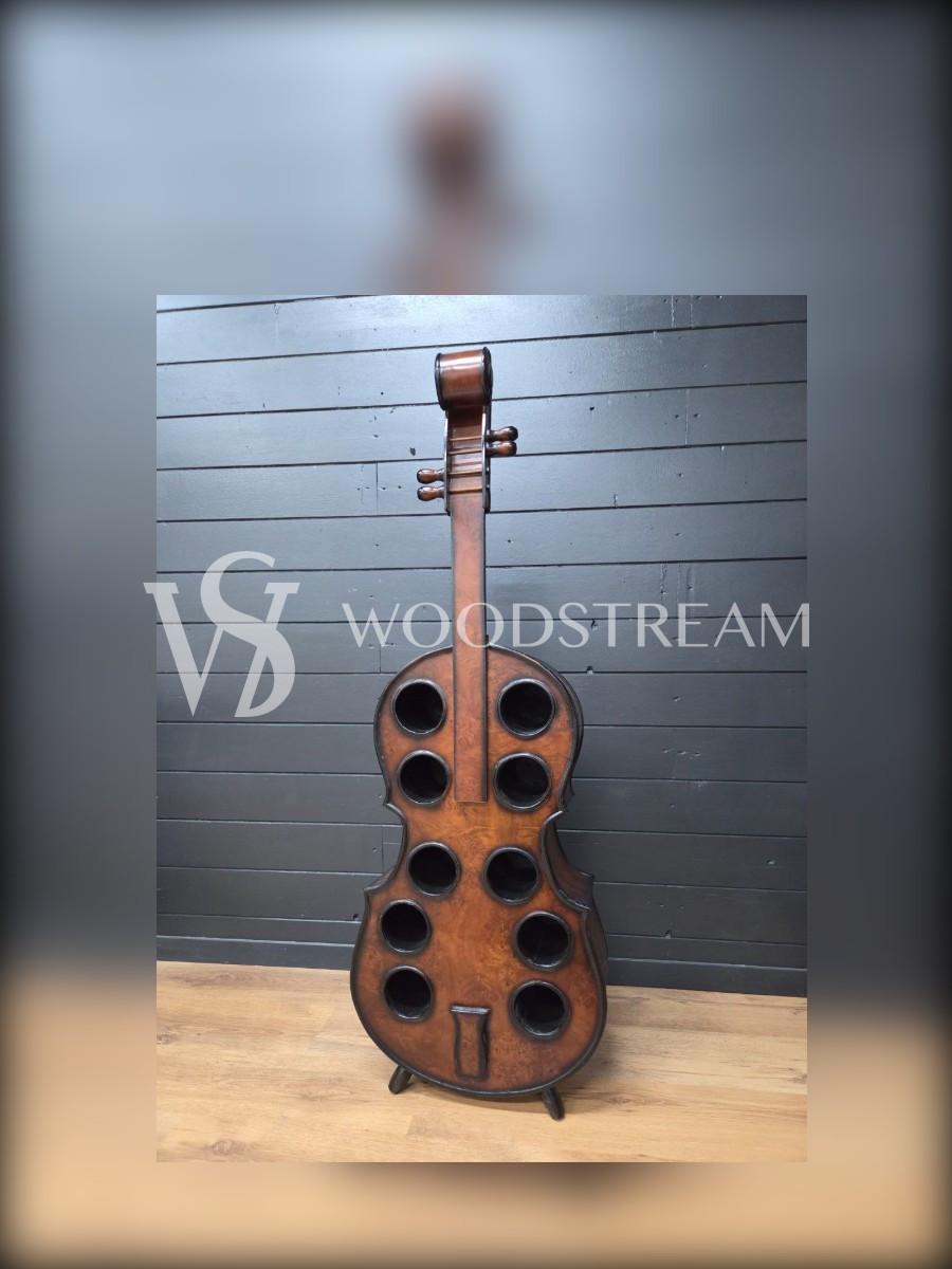 Бра/Подставка для бутылок в форме контрабаса/виолончели