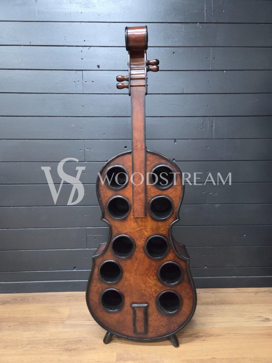 Бра/Подставка для бутылок в форме контрабаса/виолончели