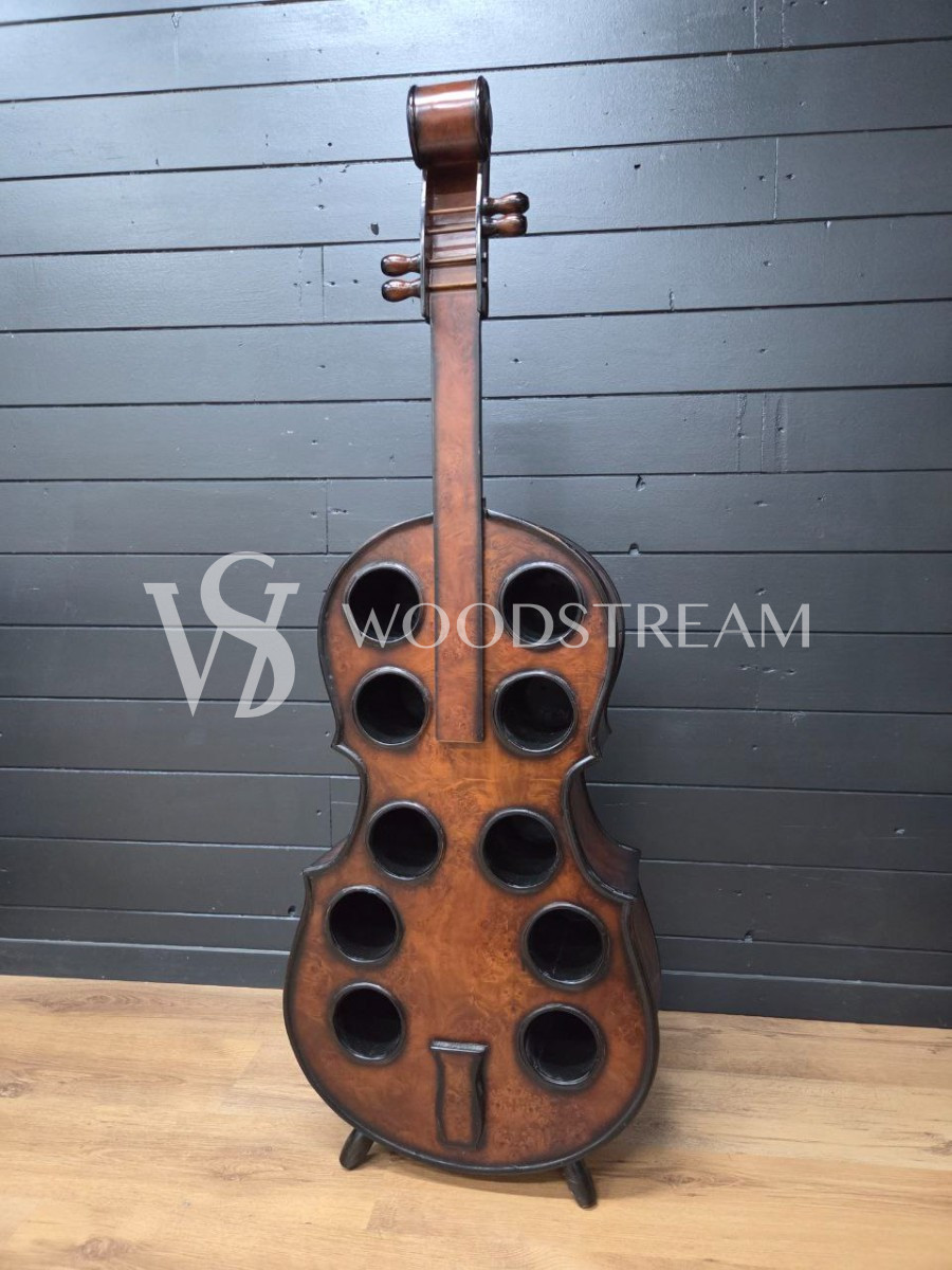 Бра/Подставка для бутылок в форме контрабаса/виолончели