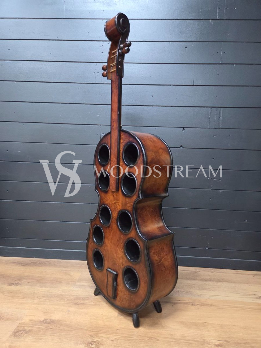 Бра/Подставка для бутылок в форме контрабаса/виолончели