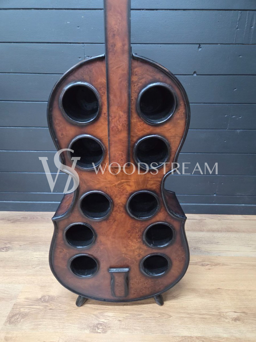 Бра/Подставка для бутылок в форме контрабаса/виолончели