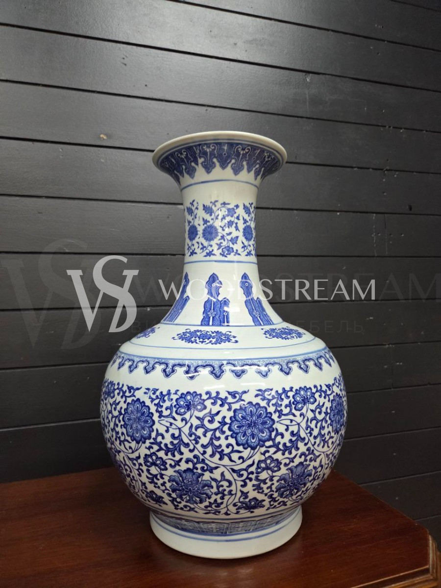 Ваза в стиле шинуазри 2 штуки