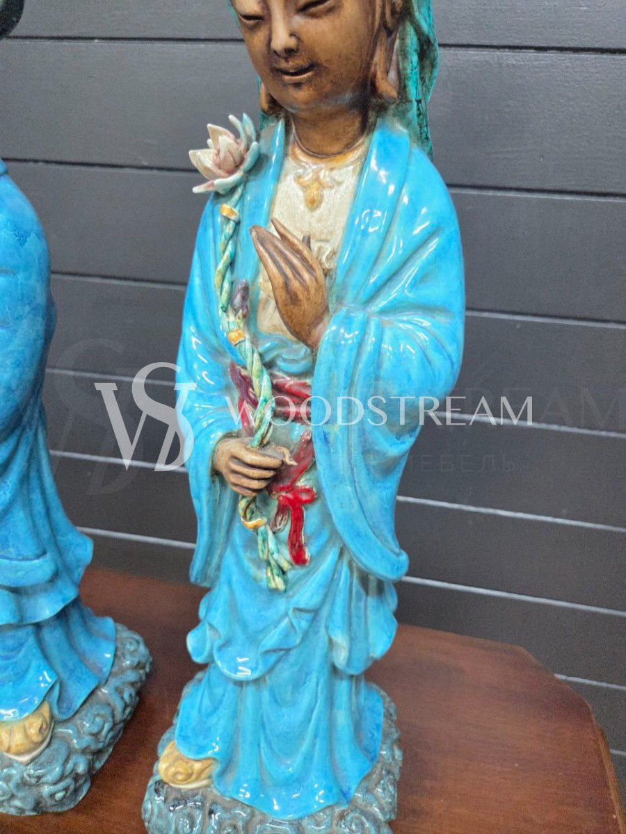 Скульптура/Статуэтка в восточном стиле 2 штуки Мужчина и Женщина