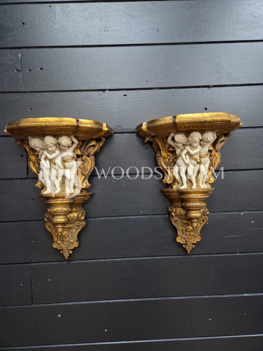 Консоль/Полка с путти 2 штуки