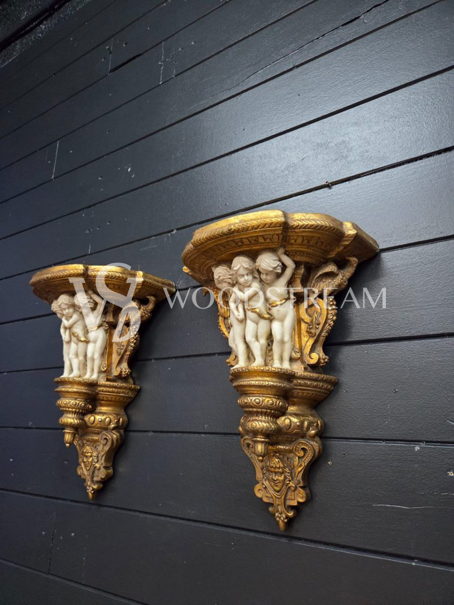 Консоль/Полка с путти 2 штуки