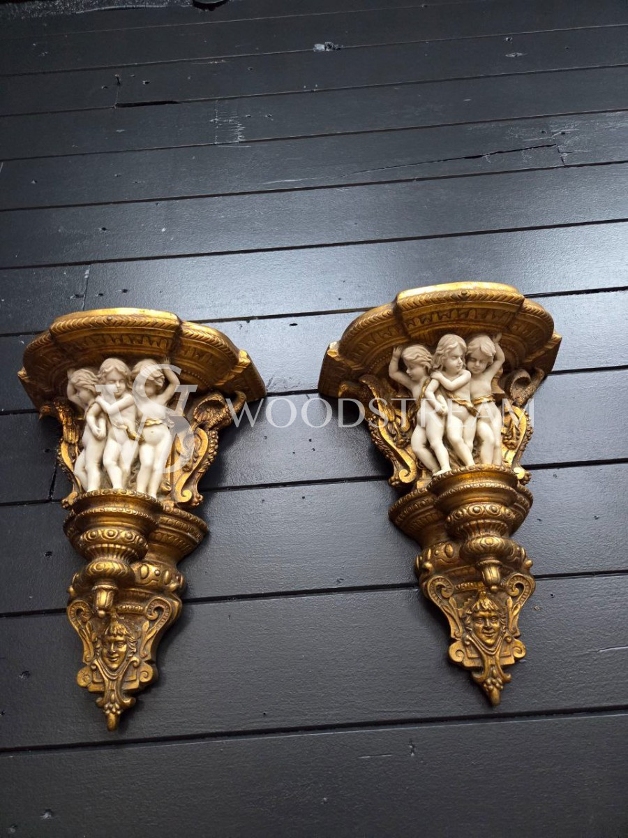 Консоль/Полка с путти 2 штуки