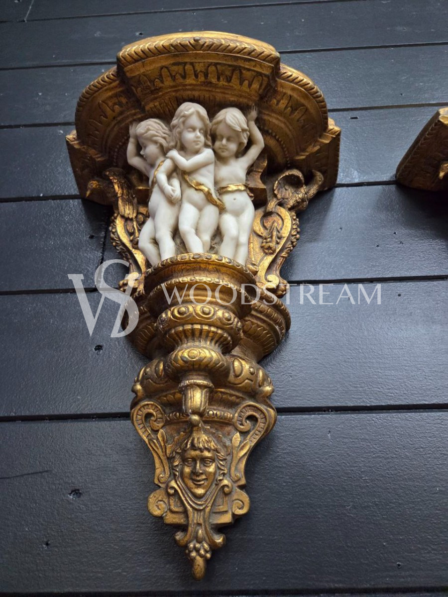 Консоль/Полка с путти 2 штуки