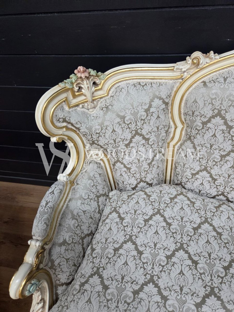 Комплект мягкой мебели для гостиной в стиле венецианского барокко от фабрики Silik