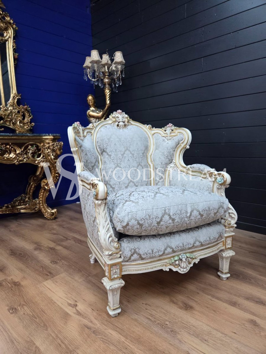 Комплект мягкой мебели для гостиной в стиле венецианского барокко от фабрики Silik