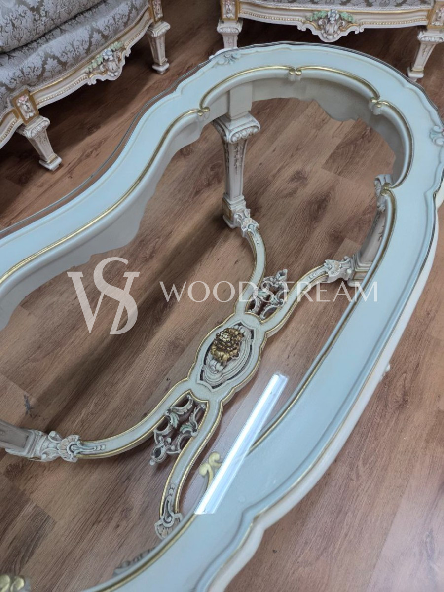 Комплект мягкой мебели для гостиной в стиле венецианского барокко от фабрики Silik