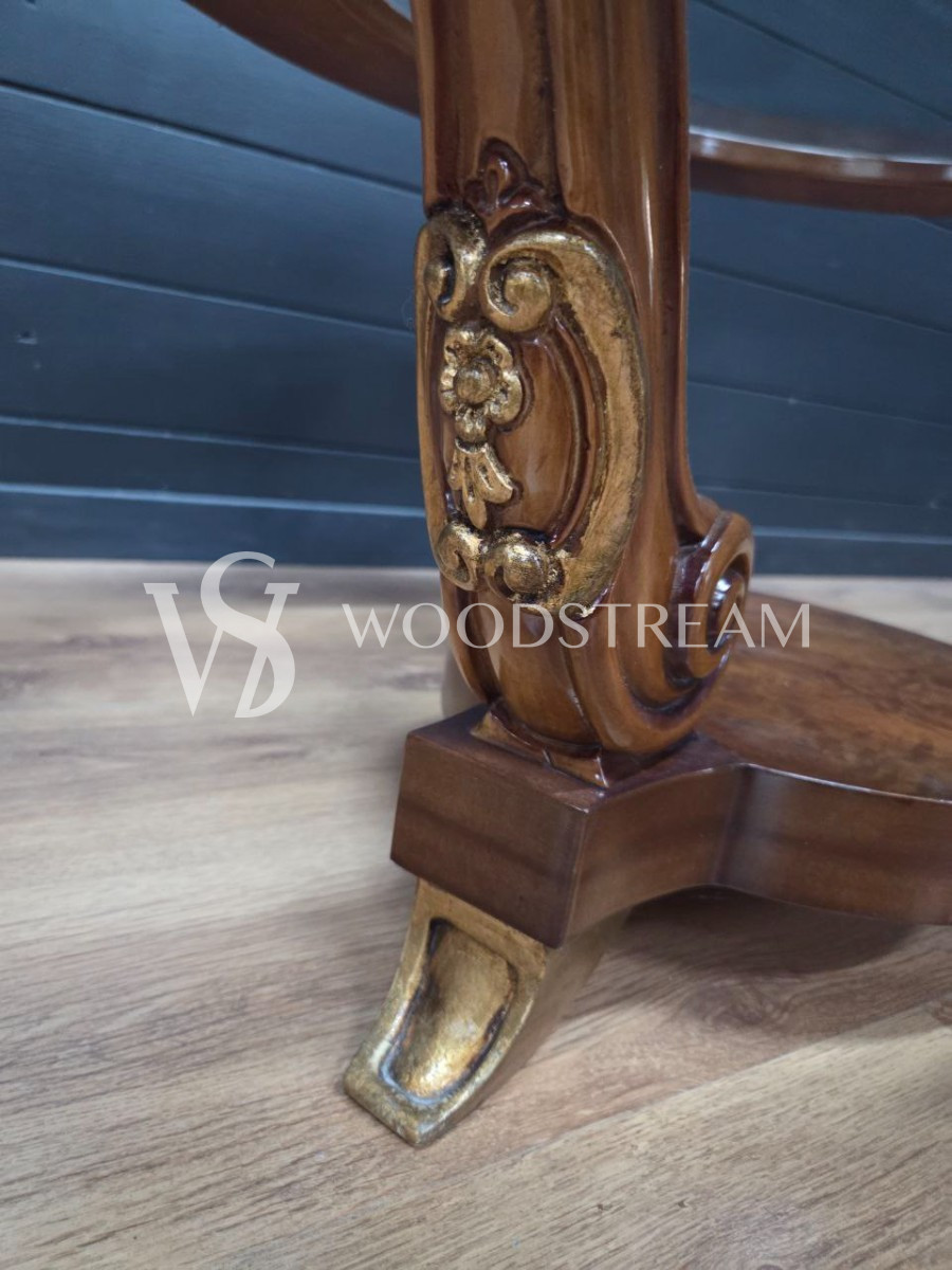 Стол со стеклянной столешницей винтажный