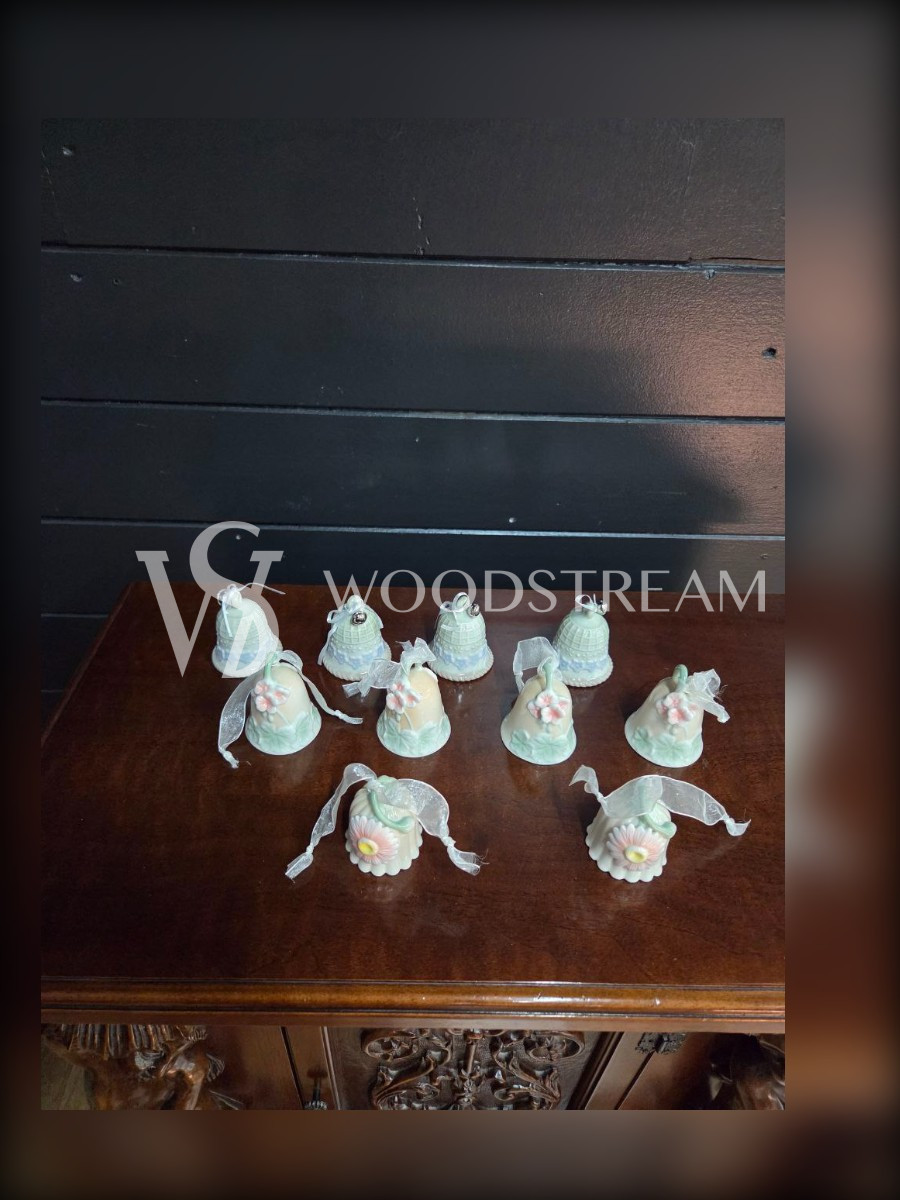 Комплект: Колокольчик декоративный винтажный 10 штук