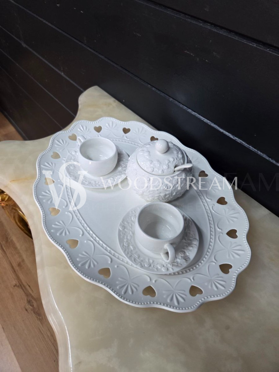 Сервиз чайный/кофейный на 2 персоны на подносе