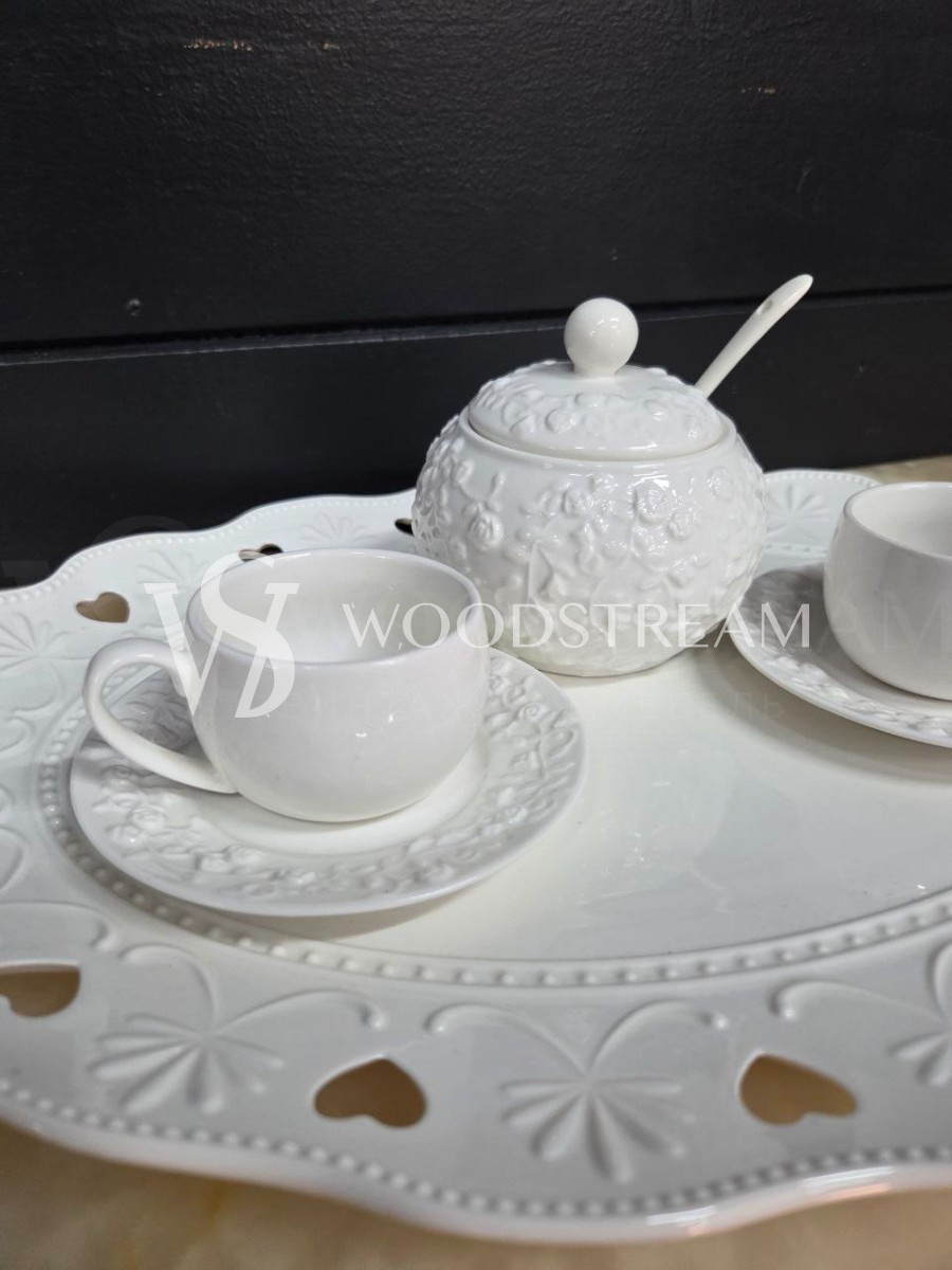 Сервиз чайный/кофейный на 2 персоны на подносе