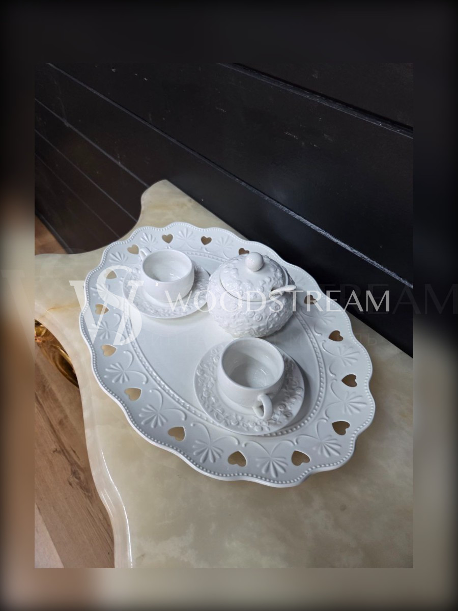 Сервиз чайный/кофейный на 2 персоны на подносе