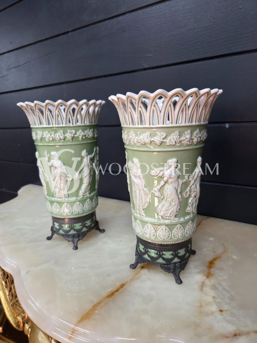 Ваза в стиле венецианского барокко 2 штуки