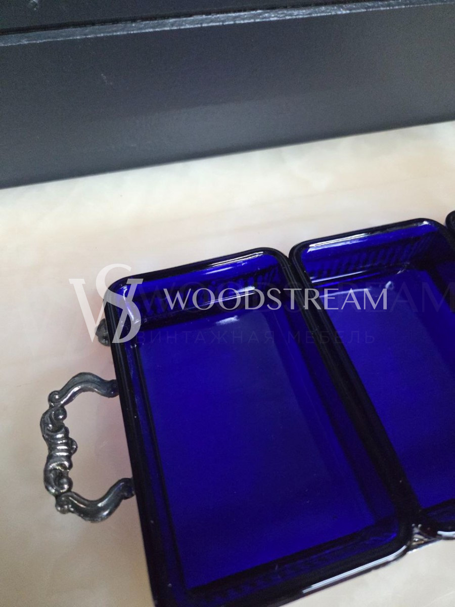 Тарелка/Менажница на подносе винтажная