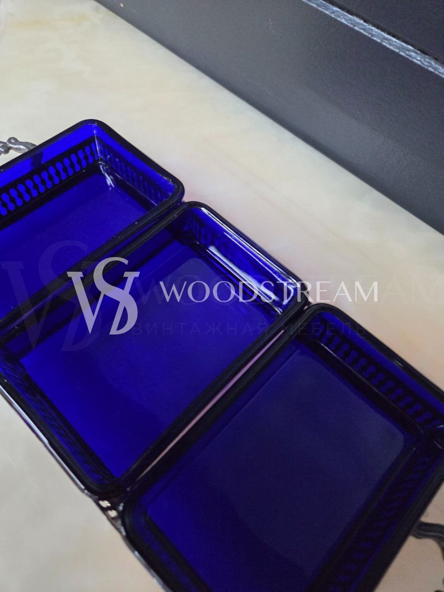 Тарелка/Менажница на подносе винтажная