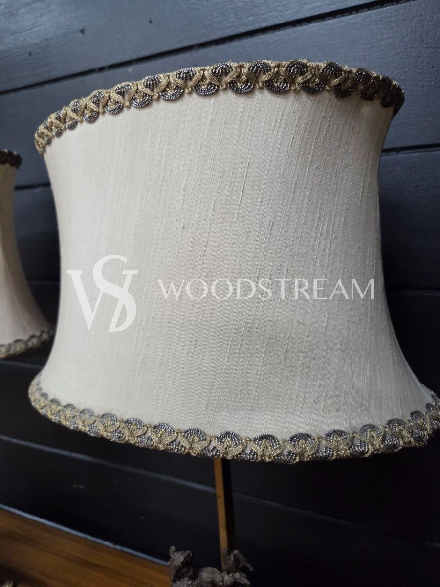 Лампа настольная со скульптурой всадника на коне 2 штуки