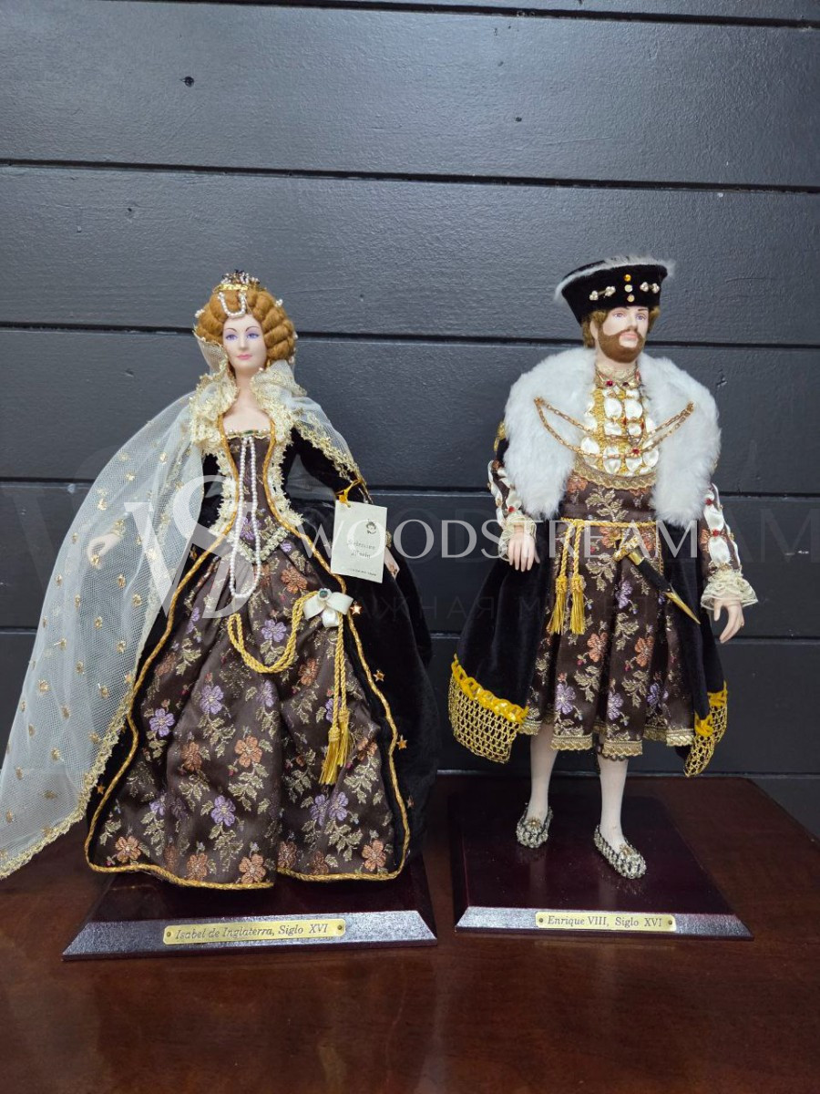 Скульптура/Кукла в дворцовом стиле Мужчина и Женщина