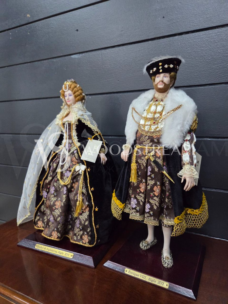 Скульптура/Кукла в дворцовом стиле Мужчина и Женщина