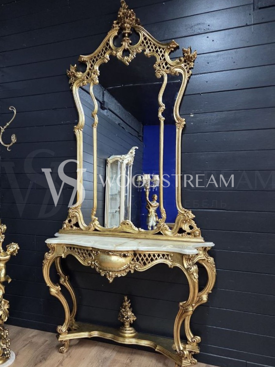 Консоль и зеркало в стиле венецианского барокко
