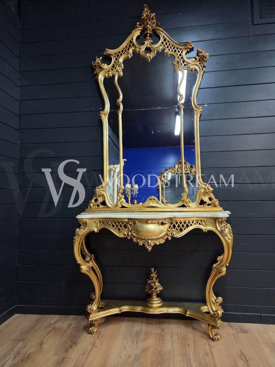 Консоль и зеркало в стиле венецианского барокко