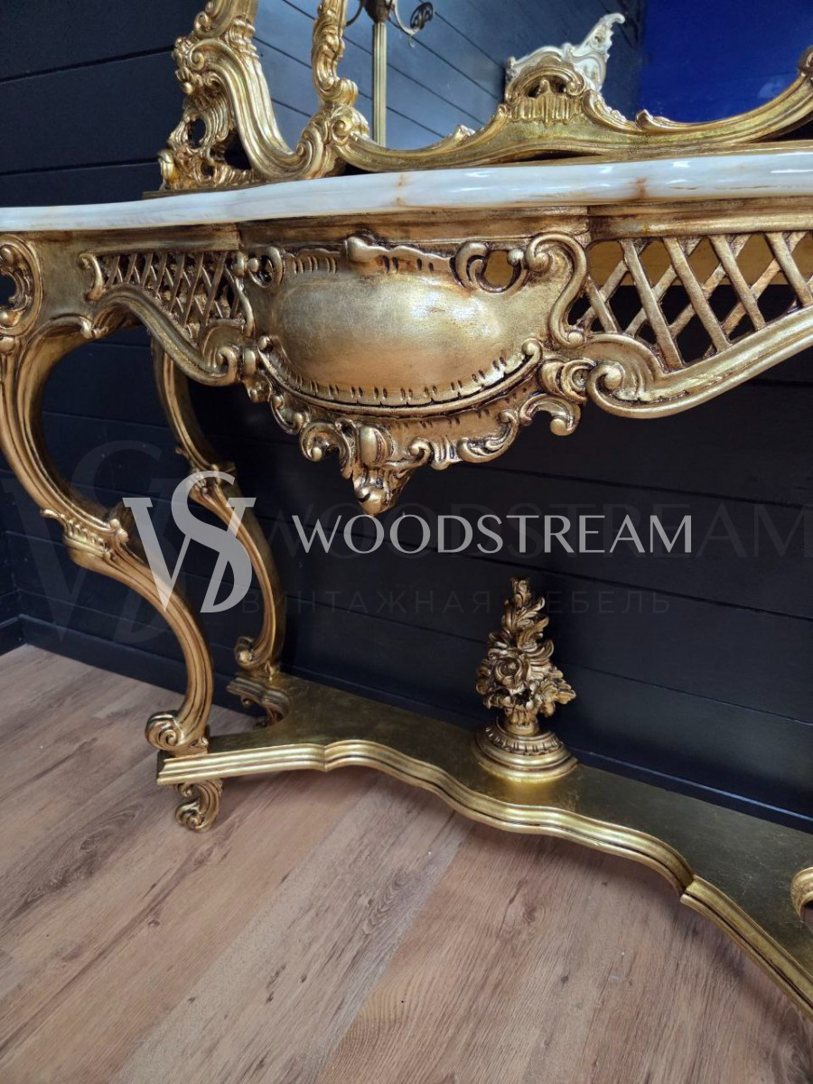 Консоль и зеркало в стиле венецианского барокко