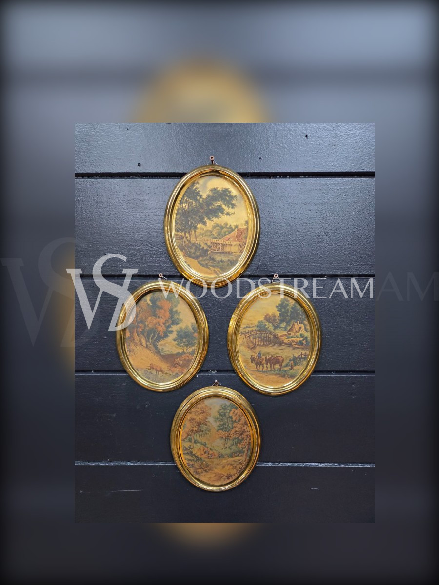 Комплект: Картина/Миниатюра Пейзаж 4 штуки 