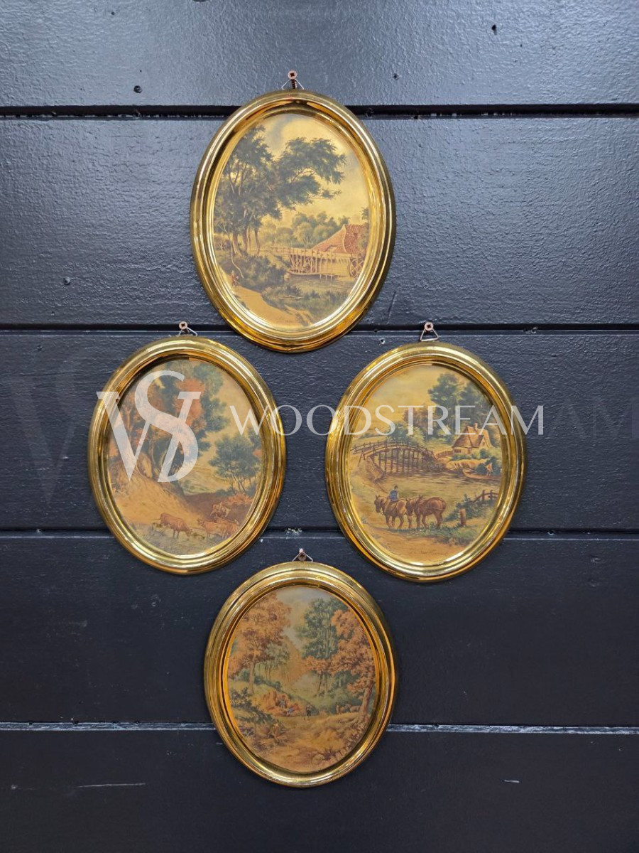 Комплект: Картина/Миниатюра Пейзаж 4 штуки 