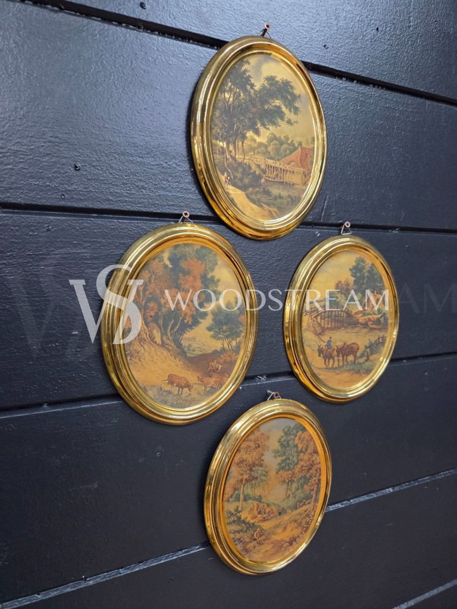 Комплект: Картина/Миниатюра Пейзаж 4 штуки 