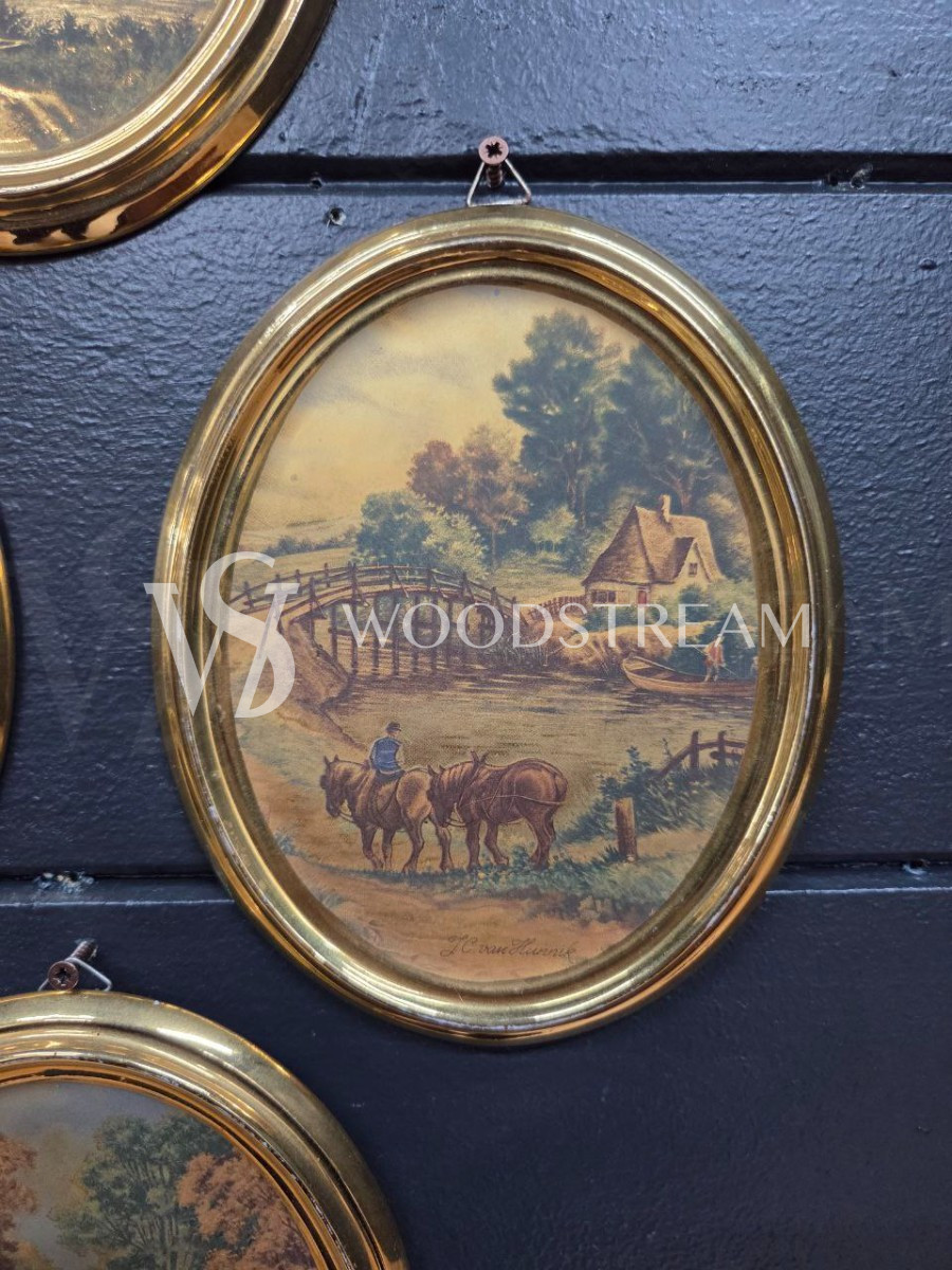 Комплект: Картина/Миниатюра Пейзаж 4 штуки 