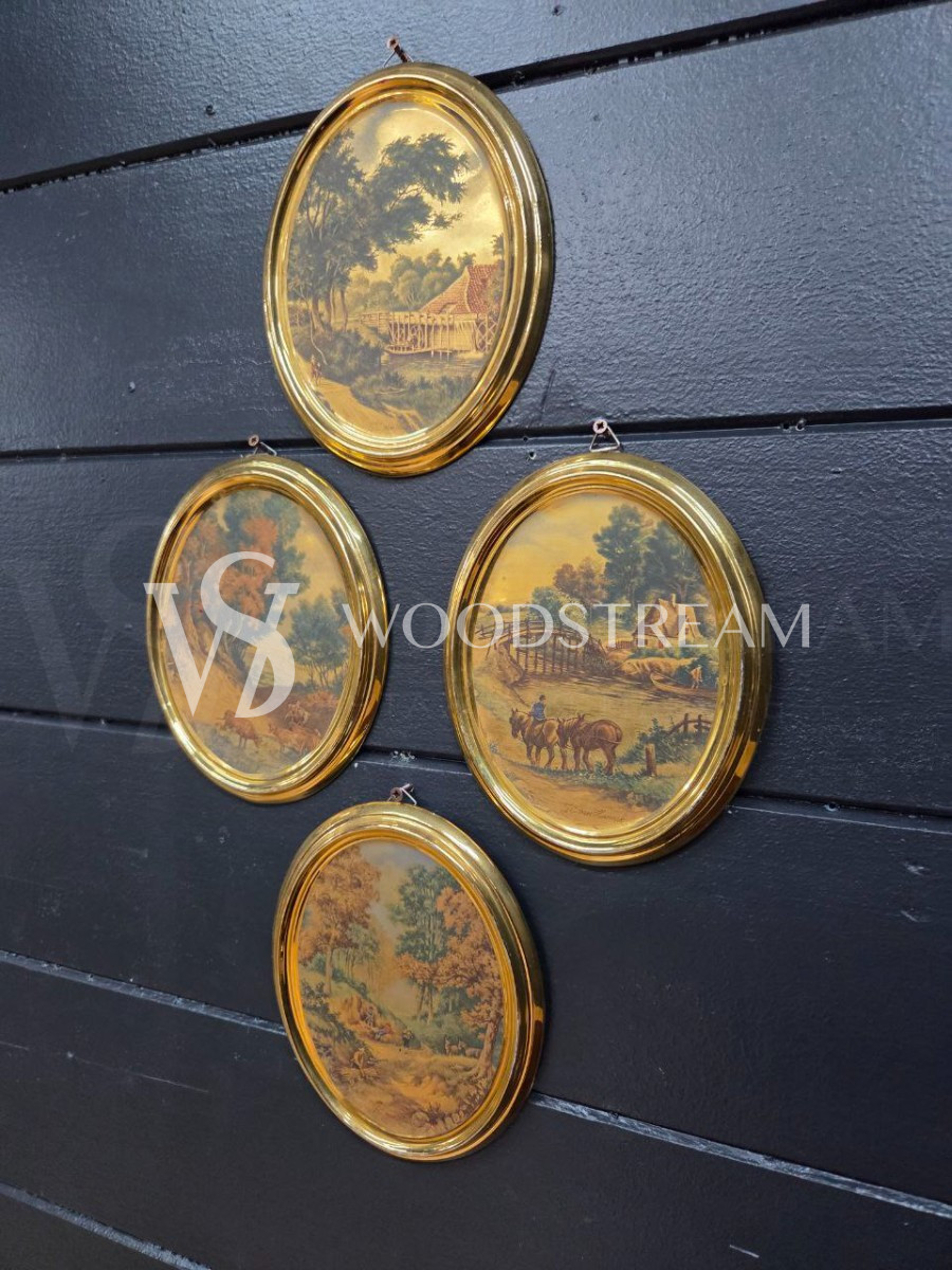 Комплект: Картина/Миниатюра Пейзаж 4 штуки 