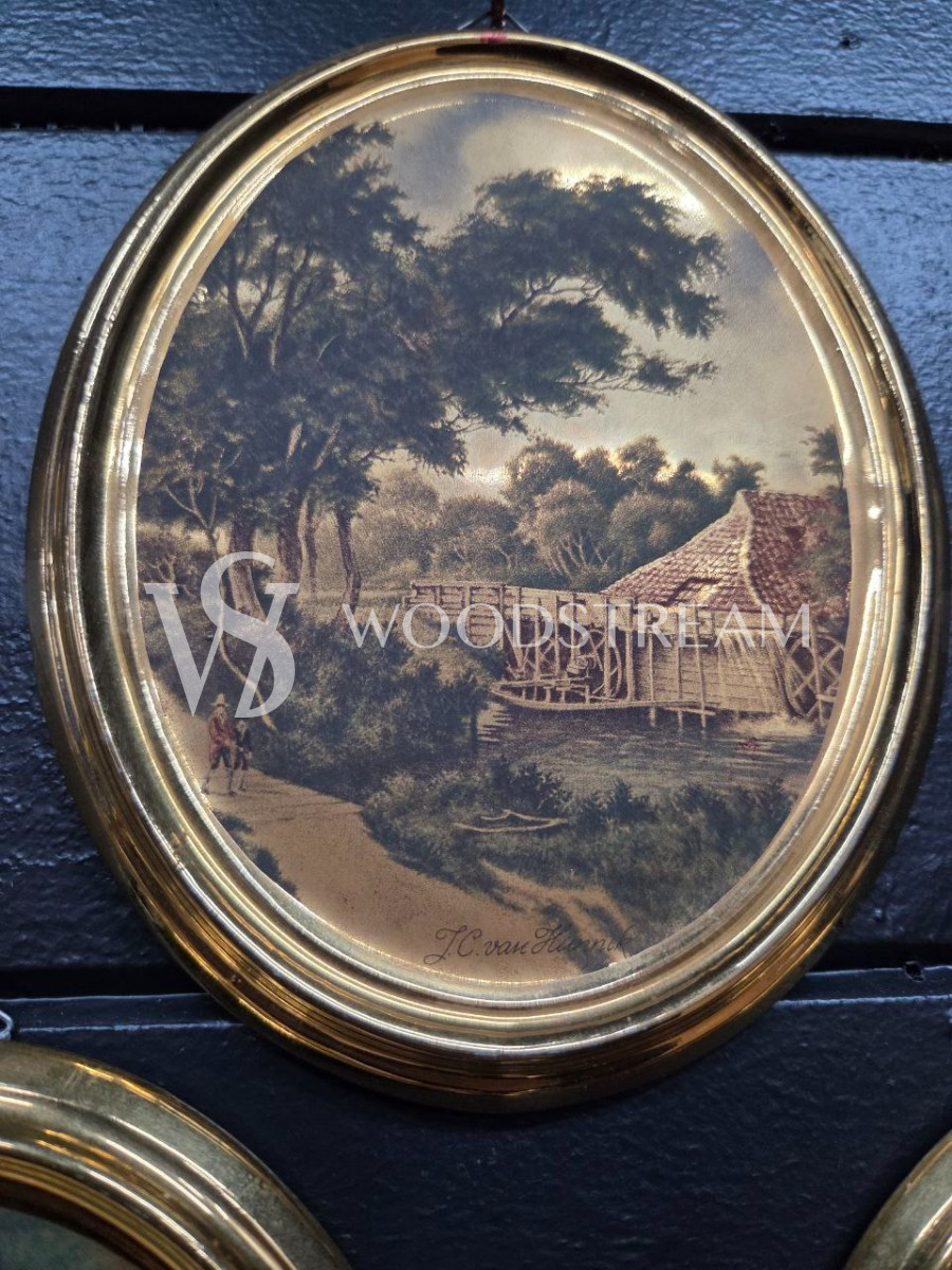 Комплект: Картина/Миниатюра Пейзаж 4 штуки 