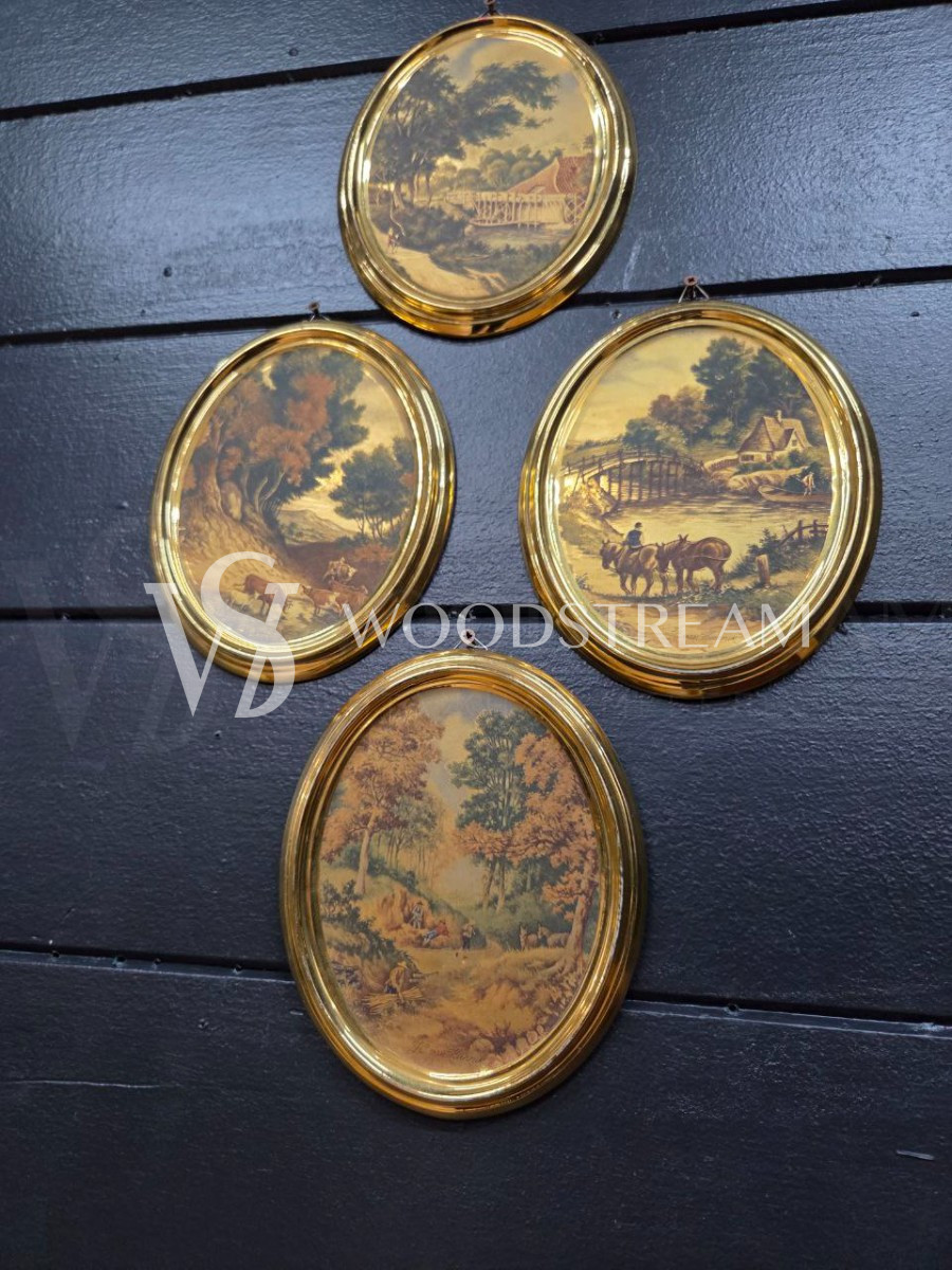 Комплект: Картина/Миниатюра Пейзаж 4 штуки 