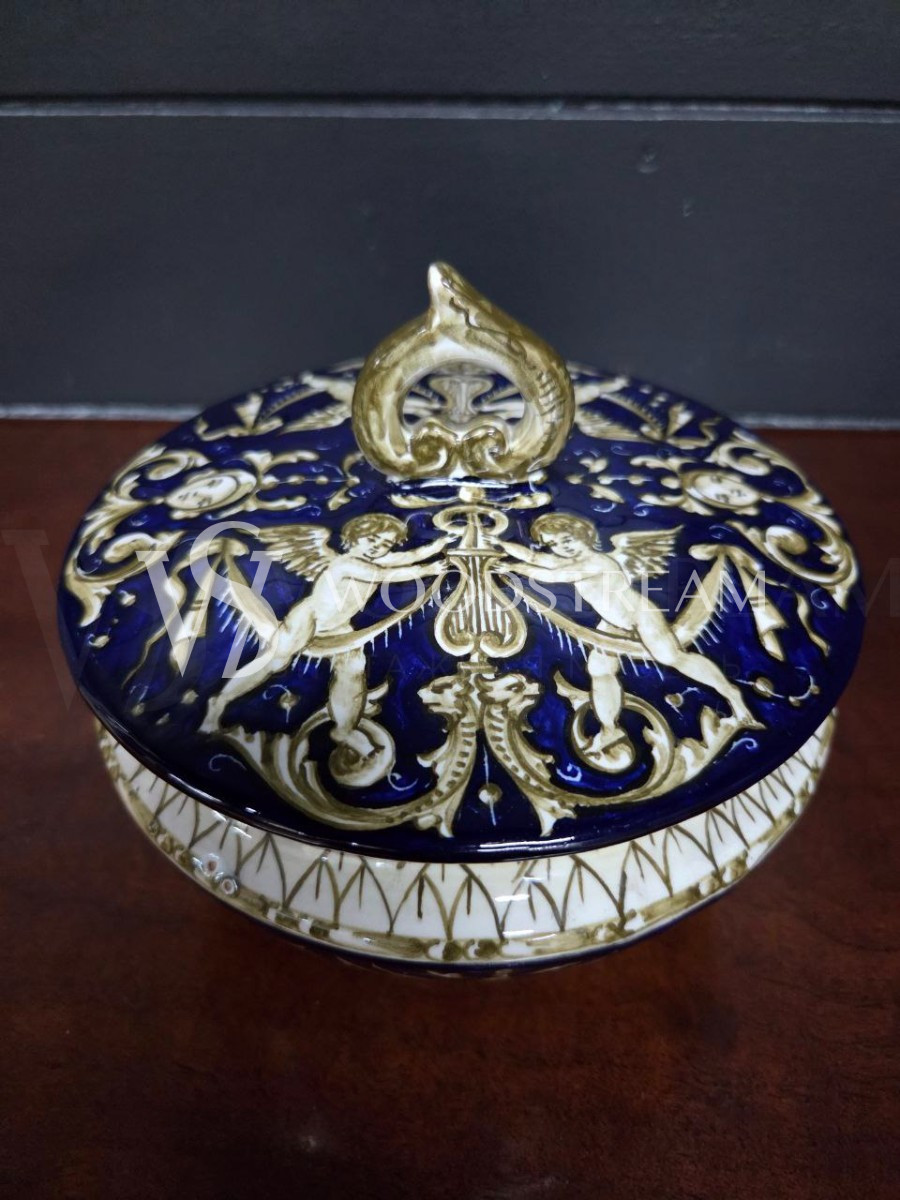 Ваза с крышкой/Шкатулка/Конфетница винтажная