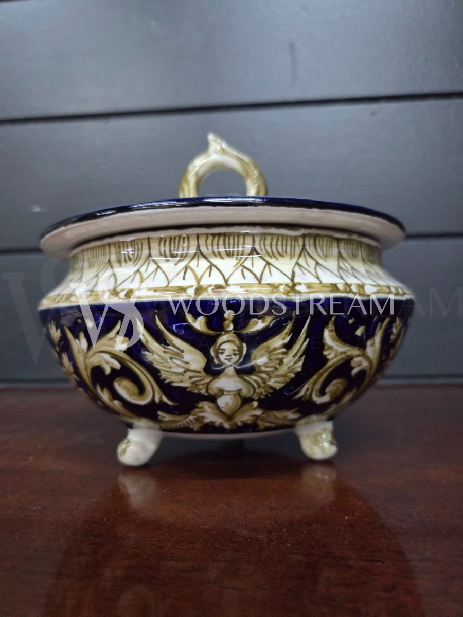 Ваза с крышкой/Шкатулка/Конфетница винтажная