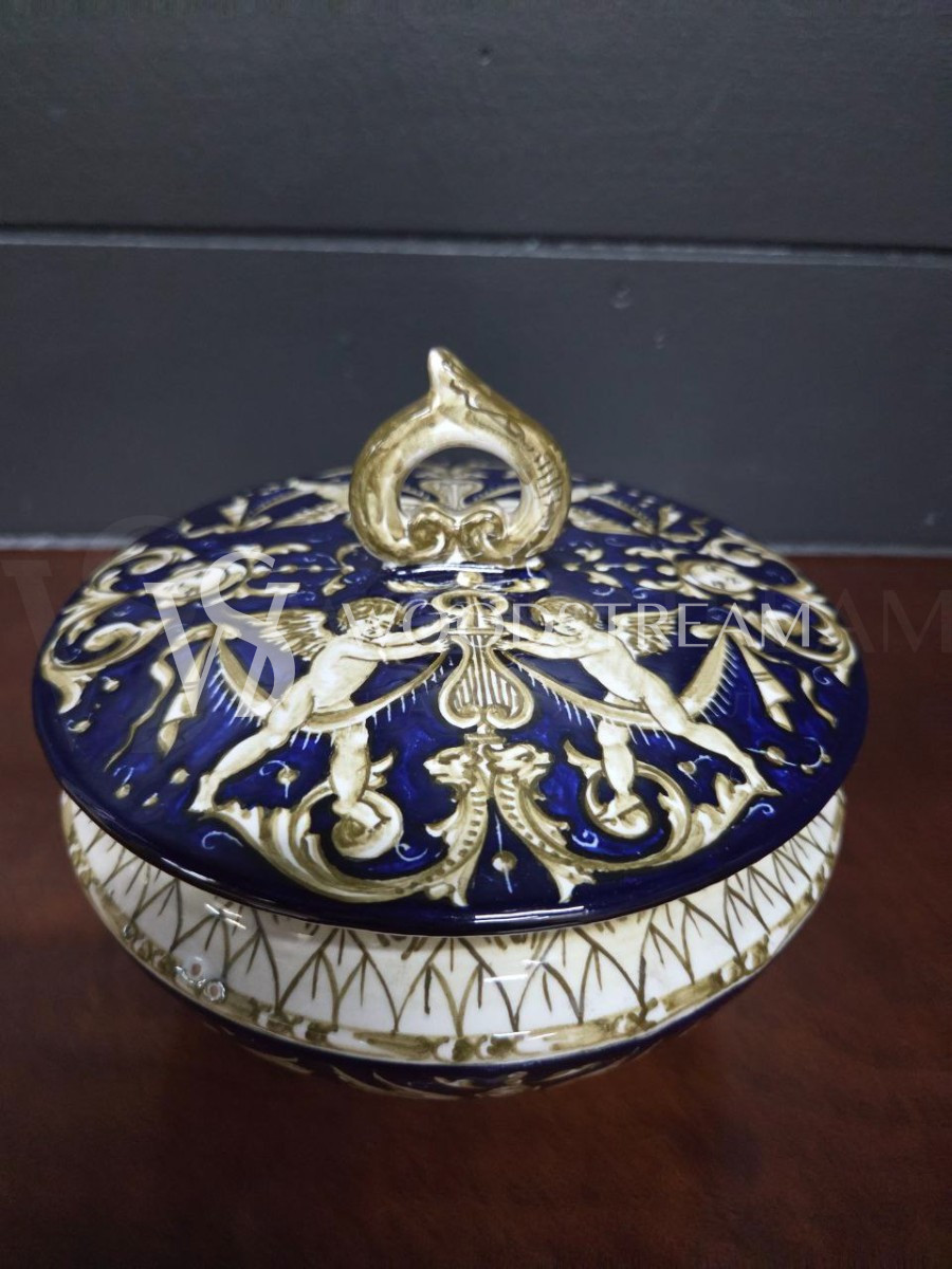 Ваза с крышкой/Шкатулка/Конфетница винтажная