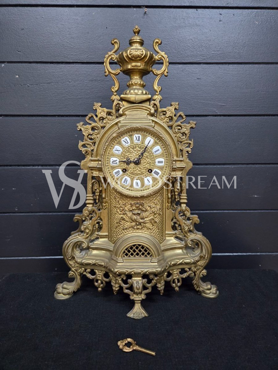 Комплект каминный: Часы и Подсвечник 2 штуки