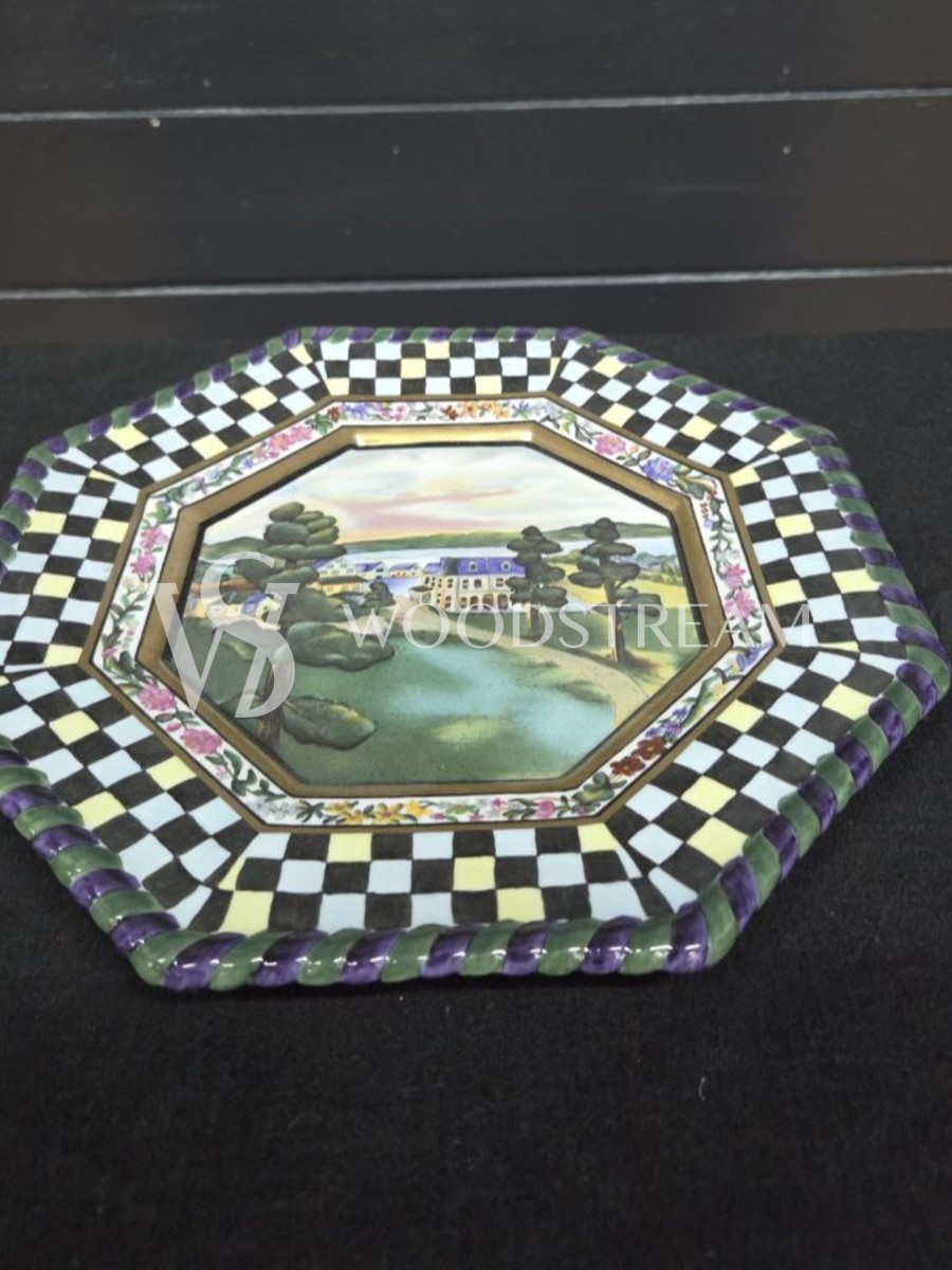 Тарелка декоративная в стиле Маккензи Чайлдс