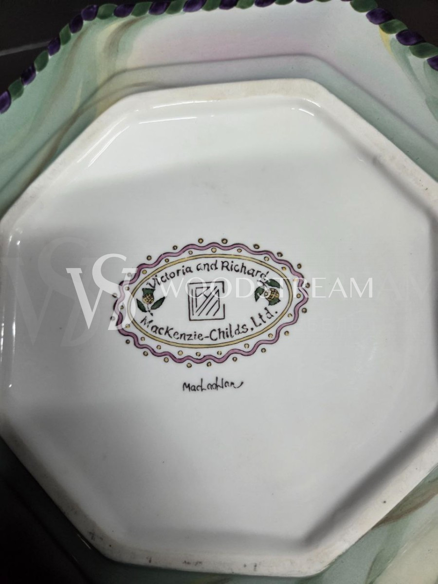 Тарелка декоративная в стиле Маккензи Чайлдс