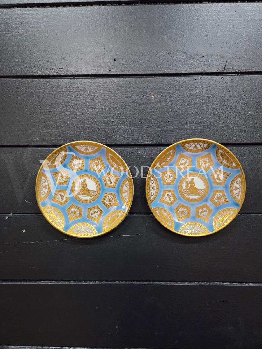 Тарелка декоративная винтажная Dipinto a mano 2 штуки