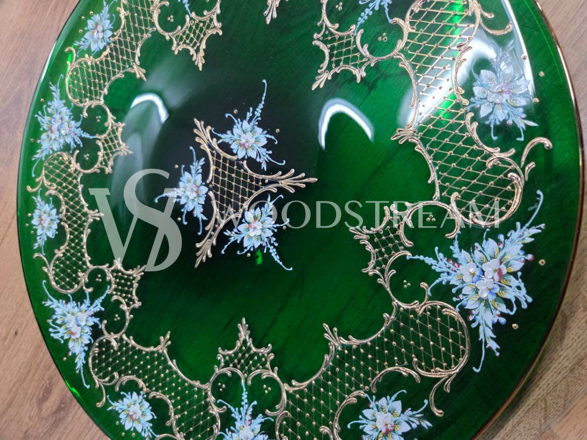 Комплект: Тарелка/Поднос/Подставка винтажная 3 штуки