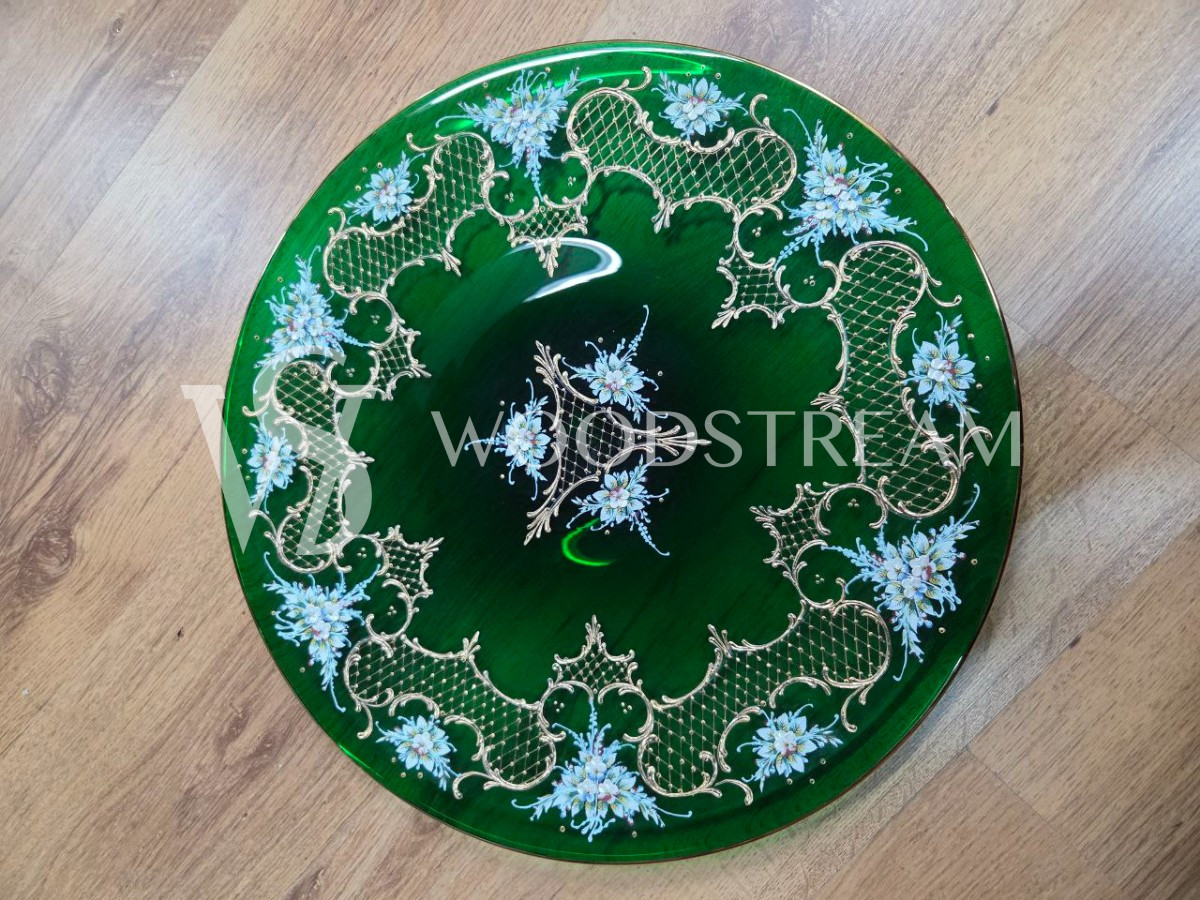 Комплект: Тарелка/Поднос/Подставка винтажная 3 штуки