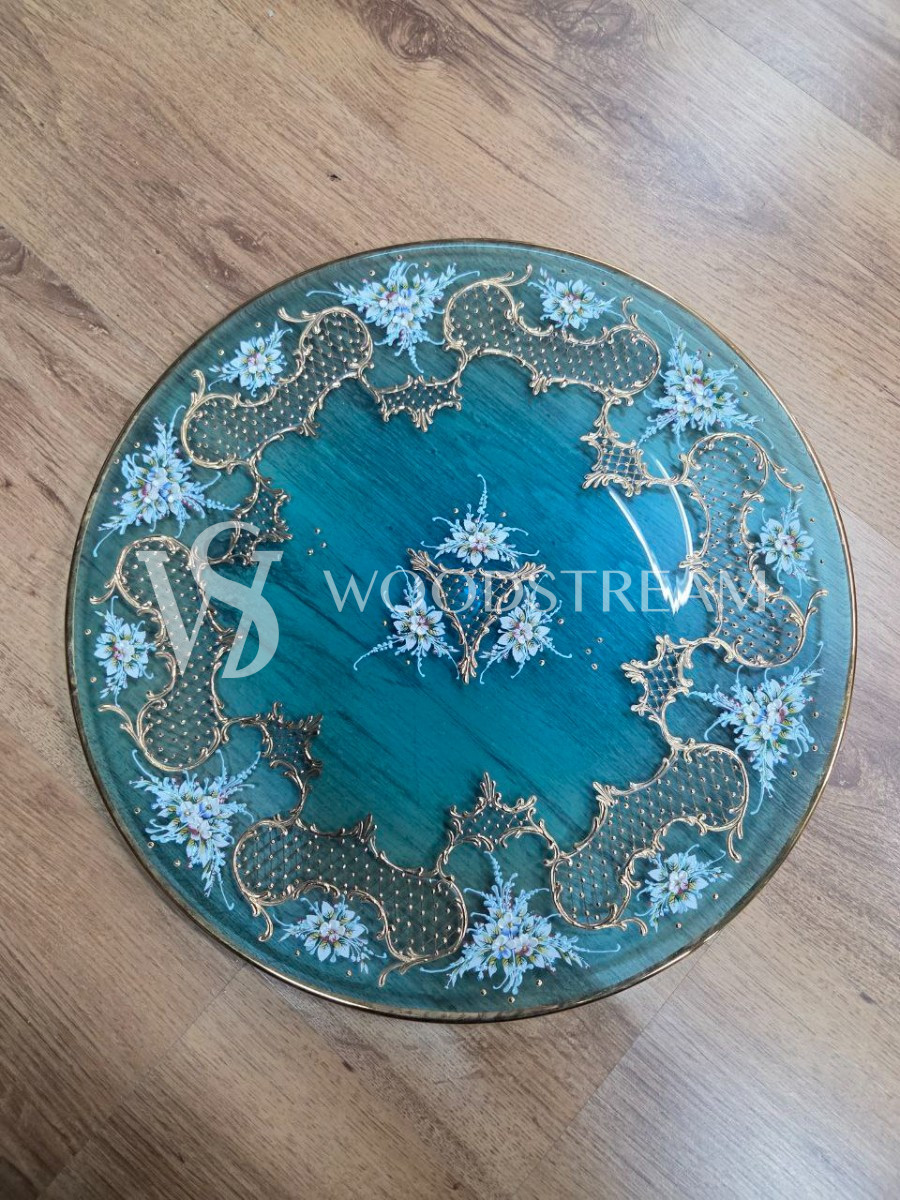 Комплект: Тарелка/Поднос/Подставка винтажная 3 штуки