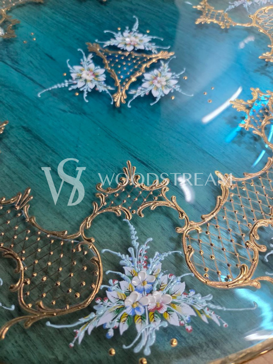 Комплект: Тарелка/Поднос/Подставка винтажная 3 штуки