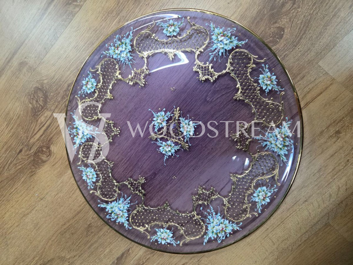 Комплект: Тарелка/Поднос/Подставка винтажная 3 штуки