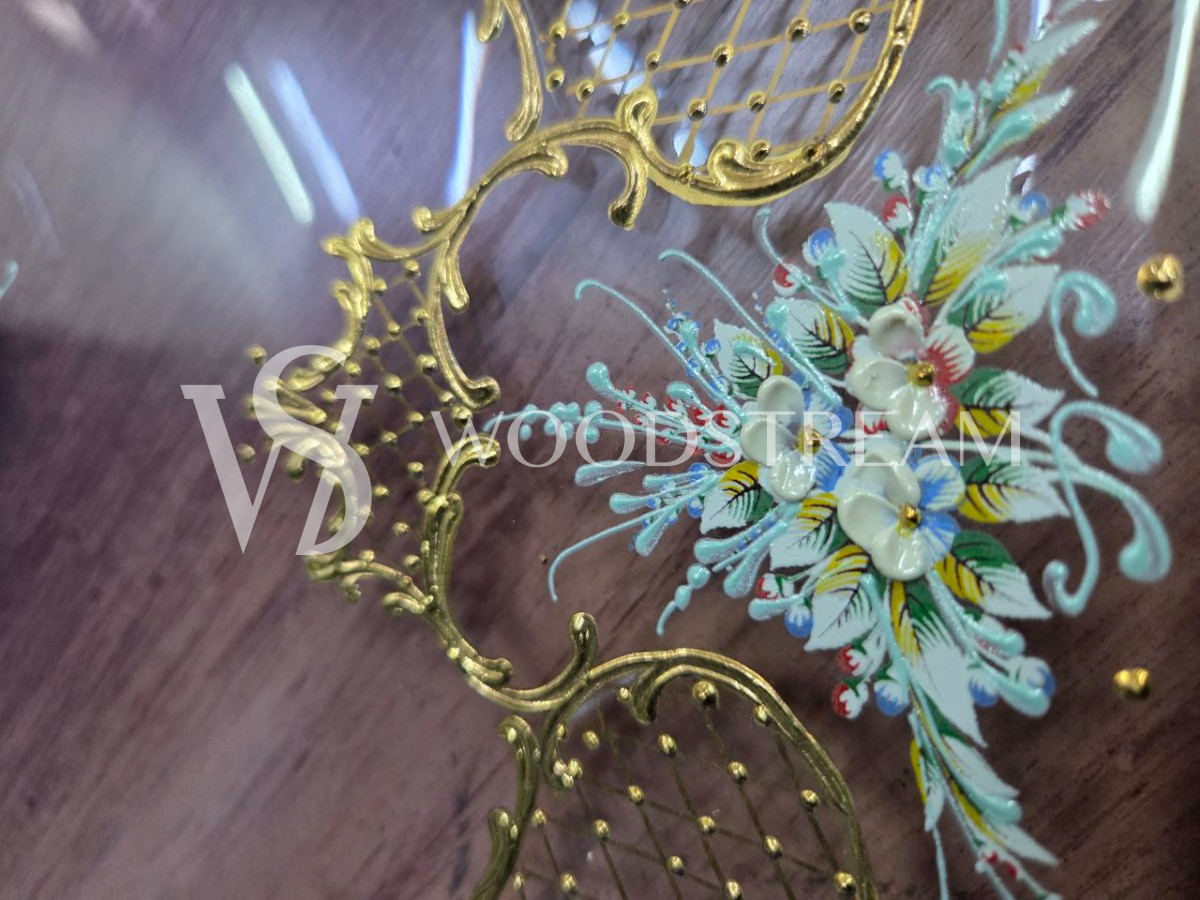 Комплект: Тарелка/Поднос/Подставка винтажная 3 штуки